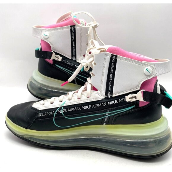 Pre-owned Nike Air Max 720 Saturn Miami Vice Hyper Jade Heat 9.5 - Picture 5 of 5